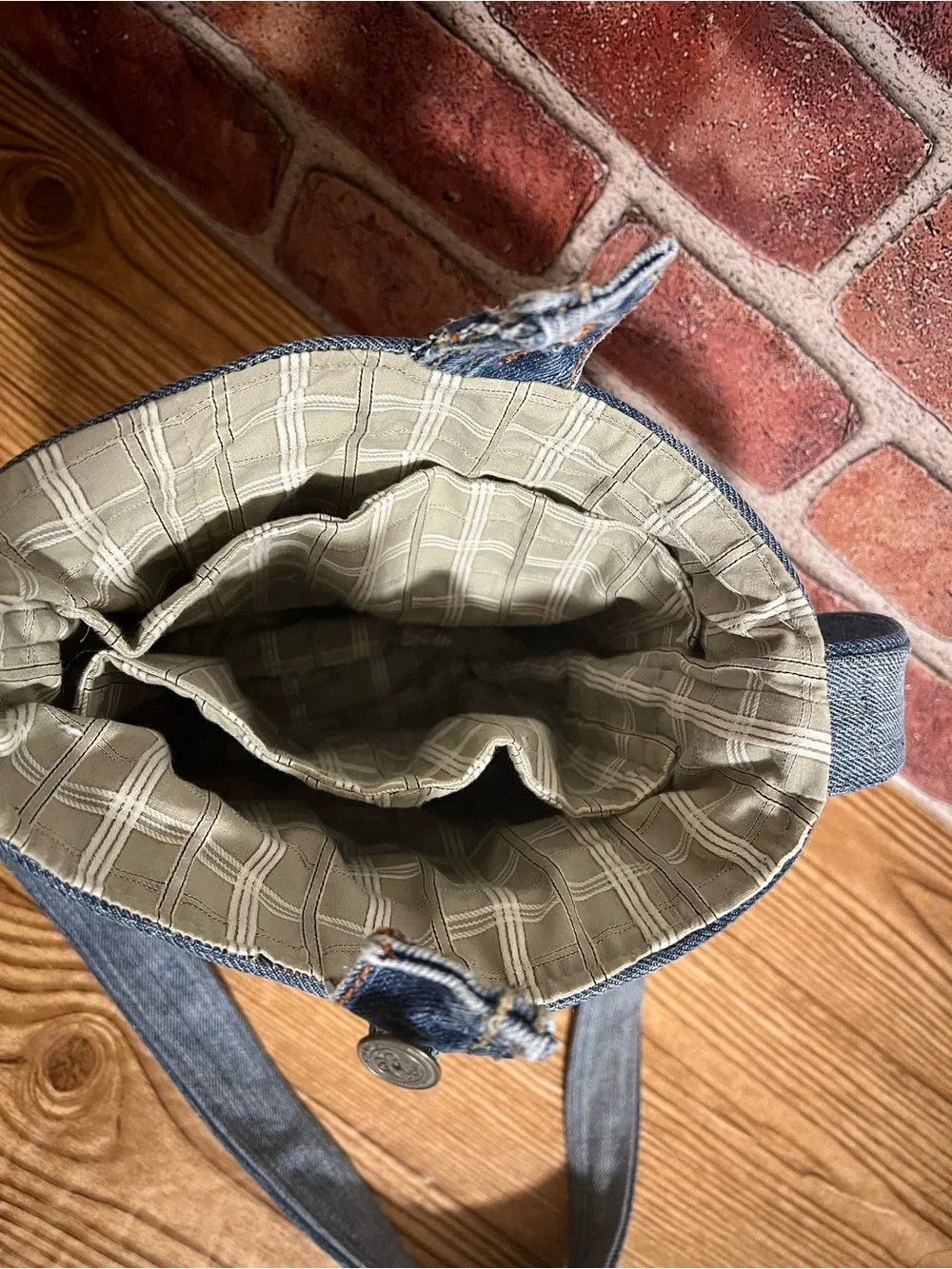 Denim Crossbody Bag - Upcycle Jean Shoulder Bag